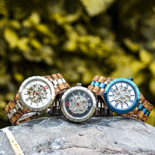 Load image into Gallery viewer, Wooden Automatic Mechanical Watches Men Luxury