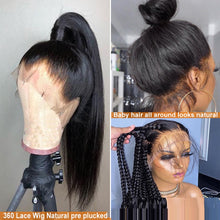 Load image into Gallery viewer, Straight 360 Lace Frontal Wig Human Hair