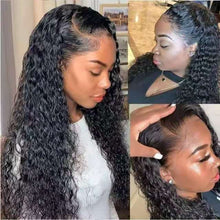 Load image into Gallery viewer, Front lace long curly synthetic wig with realistic hairline and European style