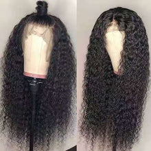 Load image into Gallery viewer, Front lace long curly synthetic wig with realistic hairline and European style curls