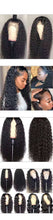 Load image into Gallery viewer, Front lace long curly synthetic wig with realistic lace front and European style hair