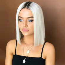 Load image into Gallery viewer, Straight 360 lace frontal wig human hair for women, high temperature wire, suitable for any skin tone and face type, ladies wig headgear