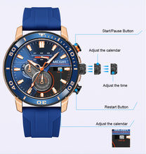 Load image into Gallery viewer, Watch Multi-function Chronograph Calendar Sports Men's Watches
