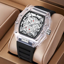 Load image into Gallery viewer, Wholesale fashionable transparent men's waterproof quartz watches with colorful straps