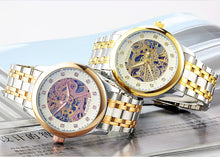 Load image into Gallery viewer, New Foreign Trade Luminous Mechanical Watches, Automatic Hollowing, Men's Fashion Trend, Steel Machinery Watches