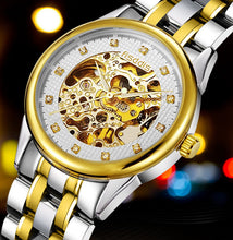 Load image into Gallery viewer, New Foreign Trade Luminous Mechanical Watches, Automatic Hollowing, Men's Fashion Trend, Steel Machinery Watches