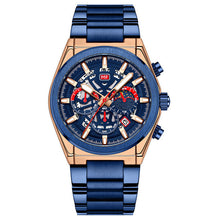 Load image into Gallery viewer, Men’s business waterproof luxury chronograph sports watch with luminous hands and stainless steel buckle