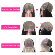 Load image into Gallery viewer, 10A Short Brazilian Lace Front Bob Wig Human Hair