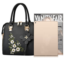 Load image into Gallery viewer, Fashion Flowers Embroidered Handbag Women Shoulder Messenger Bags