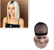 Load image into Gallery viewer, Straight 360 lace frontal wig human hair for women ladies wig headgear