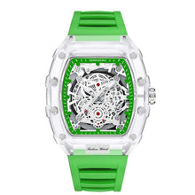 Load image into Gallery viewer, Wholesale fashionable transparent men's waterproof quartz watches with colorful straps