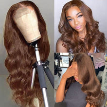 Load image into Gallery viewer, Brown Color Human Hair Wigs Human Hair Wig