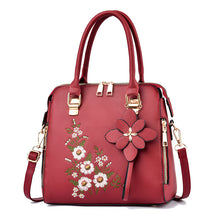 Load image into Gallery viewer, Fashion Flowers Embroidered Handbag Women Shoulder Messenger Bags